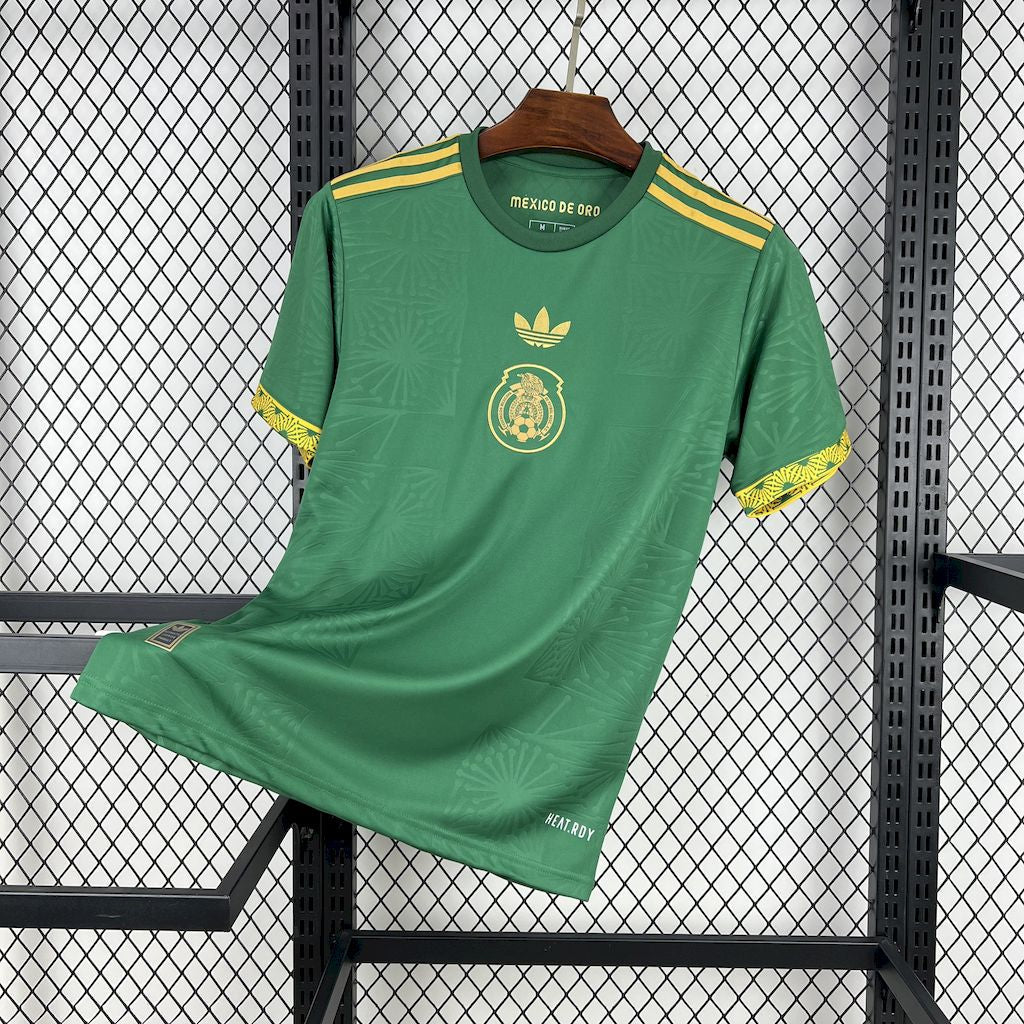 Camisa México Gold-Verde 25/26 - (Torcedor) Masculina