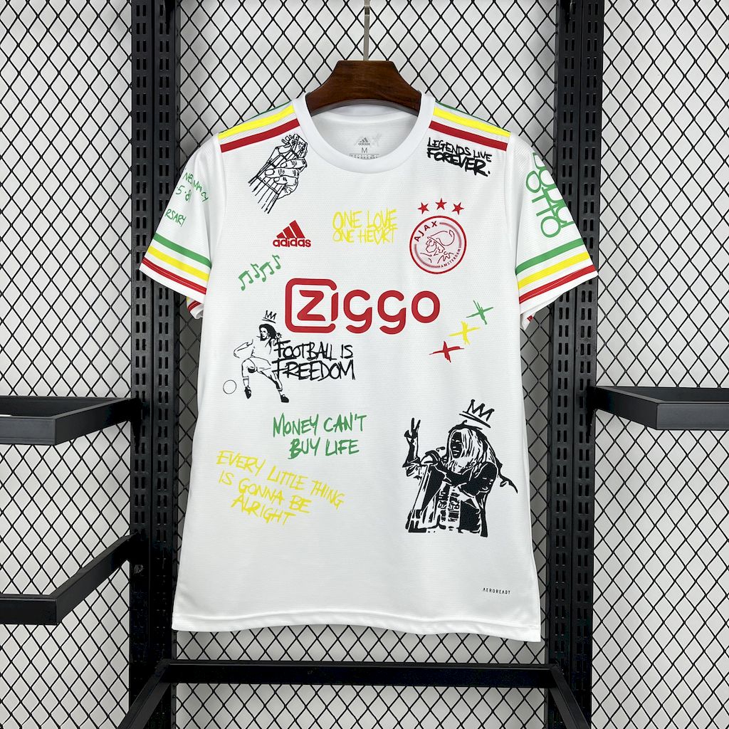 Camisa Ajax Amsterdanlm Bob Marley 40th 25/26 - Versão (Torcedor) Masculina