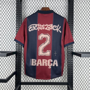 Camisa Barcelona Home Skeleton  00/01 - Versão (Retrô)