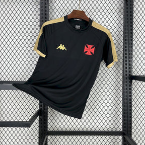Camisa Vasco Da Gama Supporter Preta Gold 25/26 - Kappa (Torcedor) Masculina