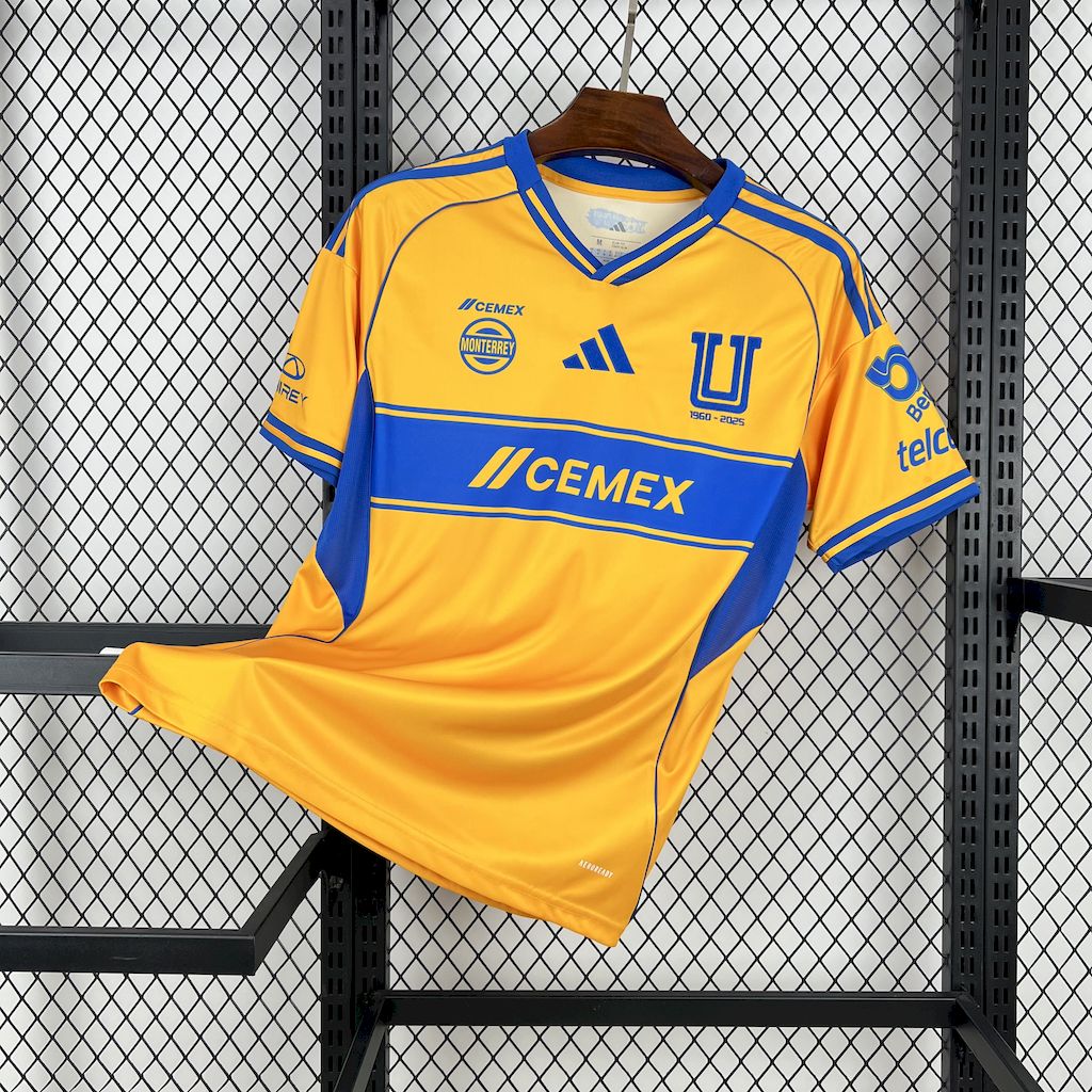 Camisa Tigres Home 25/26 - (Torcedor) Masculina