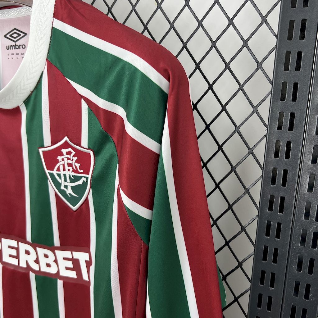 Camisa Fluminense Home Manga Longa 25/26 - (Torcedor) Masculina
