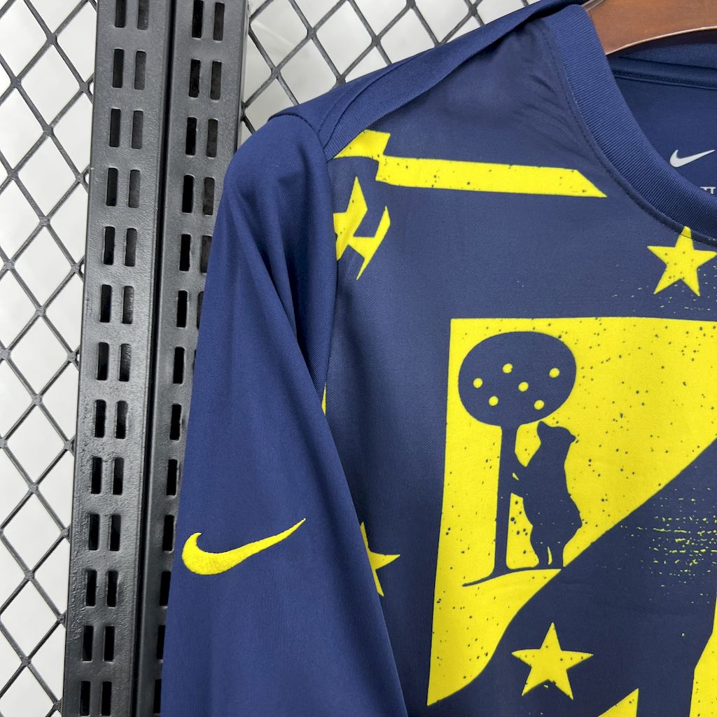 Camisa Atlético De Madrid Treino Manga Longa 25/26 - (Torcedor) Masculina
