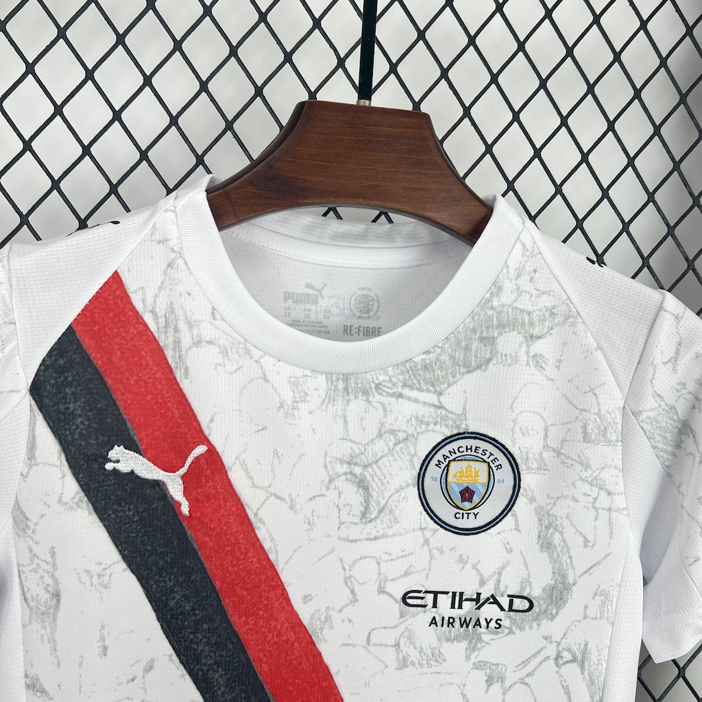 Kit Infantil Manchester City 2025 Away Copa do Mundo de Clubes