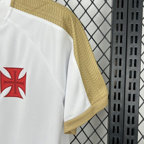 Camisa Vasco Da Gama Supporter Branca Gold 25/26 - Kappa (Torcedor) Masculina