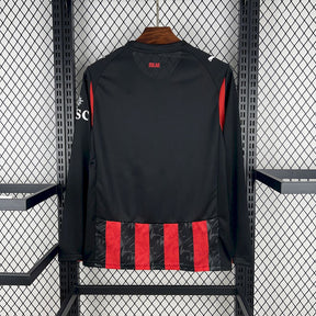 Camisa Milan Home Manga Longa 25/26 - (Torcedor) Masculina