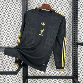 Camisa México Gold-Black Manga Longa 25/26 - (Torcedor) Masculina