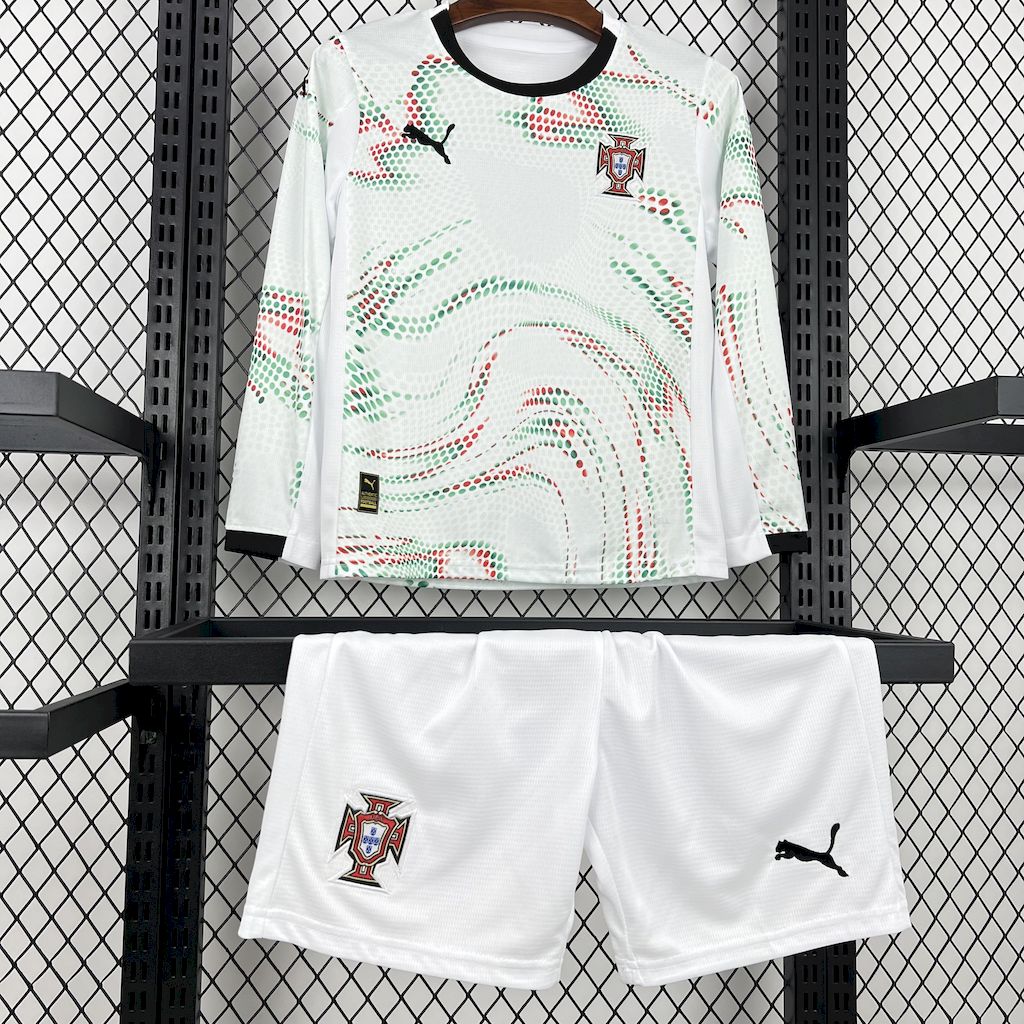 Kit Infantil Portugal 2025 Away - Manga Longa