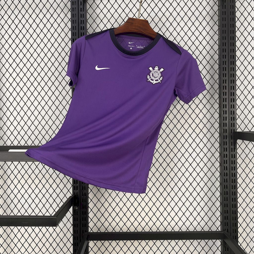 Camisa Corinthians 2025 Treino Home - (Feminina)