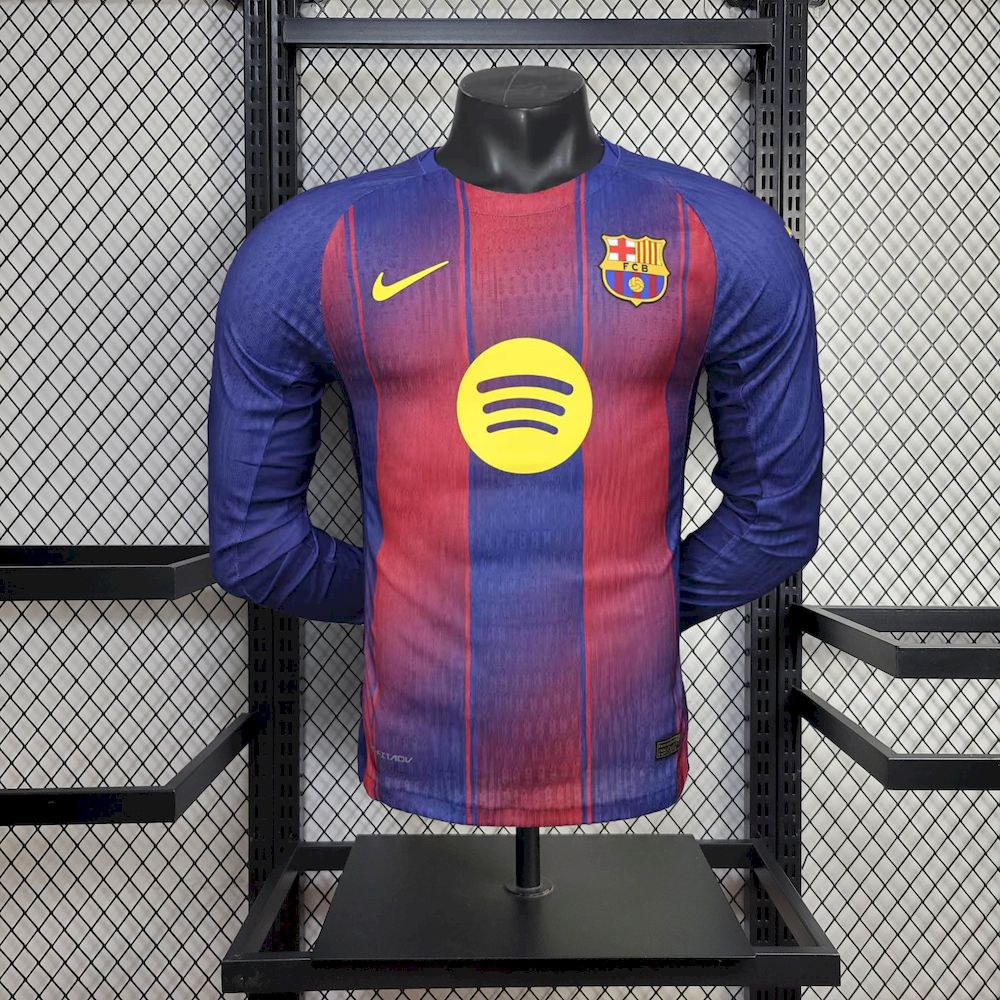 Camisa Barcelona 25/26 Home - (Jogador) Manga Longa