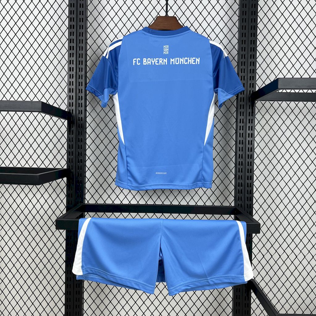 Kit Infantil Bayern de Munique 25/26 Goleiro Away Azul