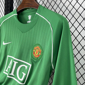 Camisa Manchester United Goleiro-Verde 07/08 - Versão (Retrô) Manga Comprida