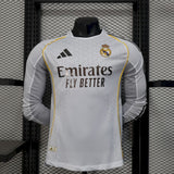 Camisa Real Madrid 25/26 Home - (Jogador) Manga Longa