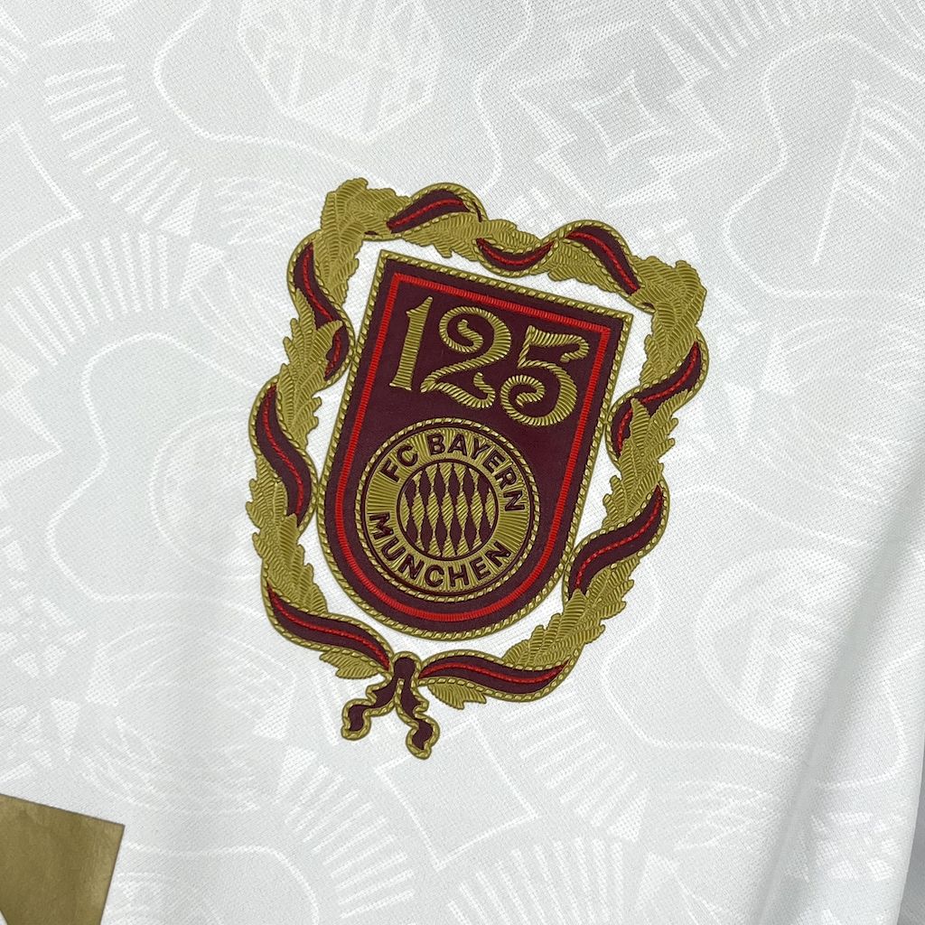 Camisa Bayern de Munique 24/25 Aniversário 125 Anos White - (Torcedor)