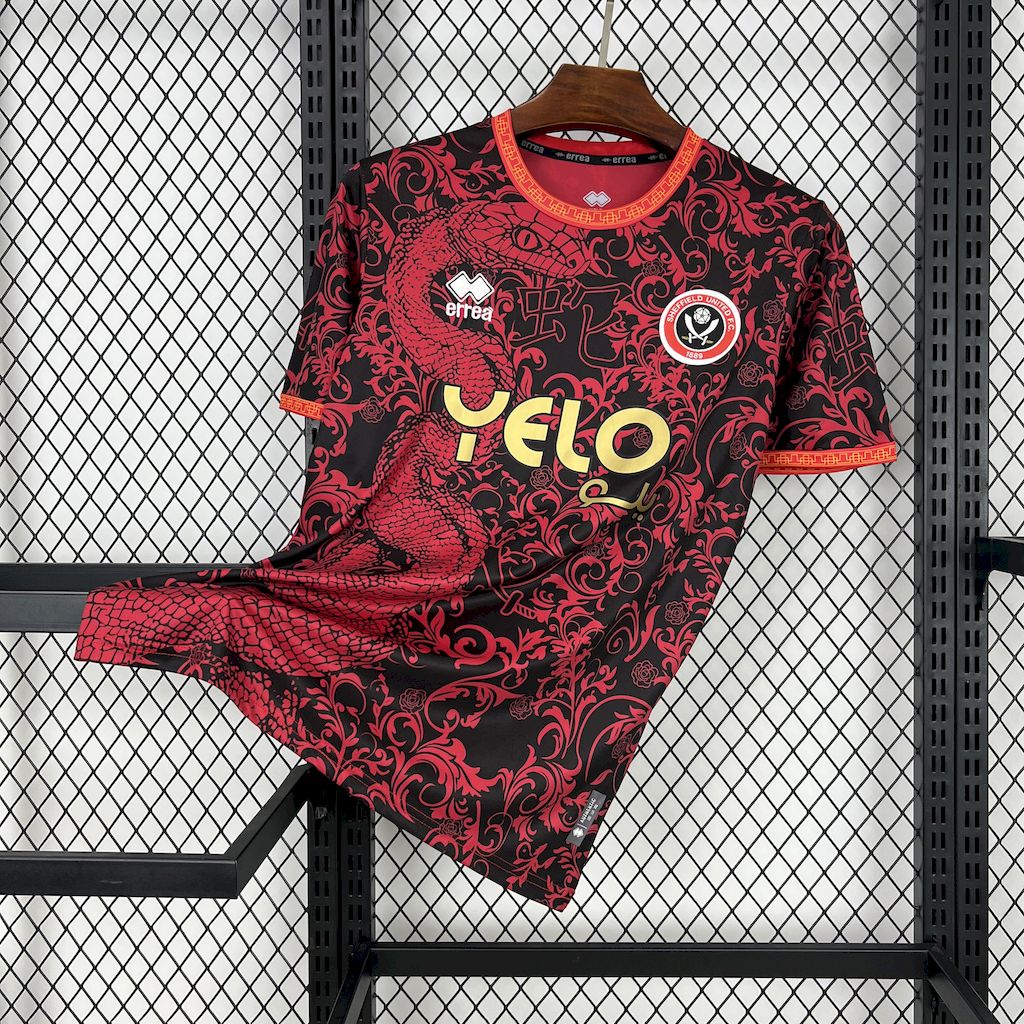 Camisa Sheffield United 24/25 Pré-Jogo Ano Novo Chinês - (Torcedor)