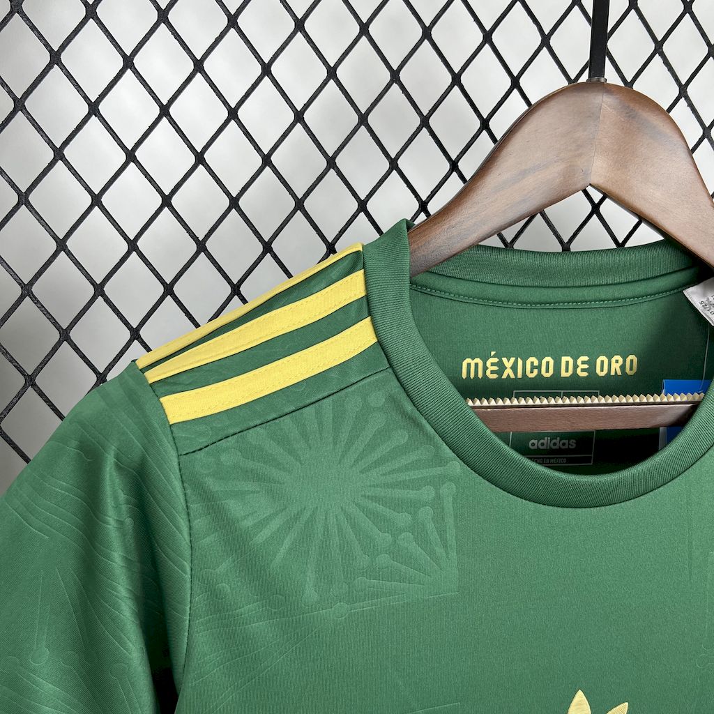 Camisa México Gold-Verde 25/26 - Versão (Feminina)