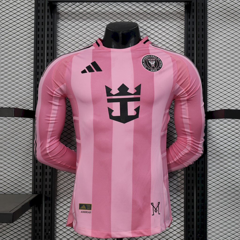 Camisa Inter Miami Adidas 25/26 - Versão (Jogador) Manga Comprida
