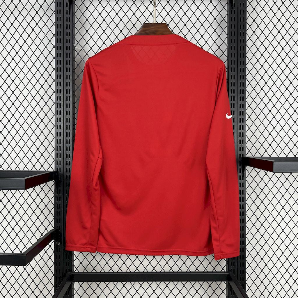 Camisa Atlético de Madrid 25/26 Pré-Jogo Home - (Torcedor) Manga Longa