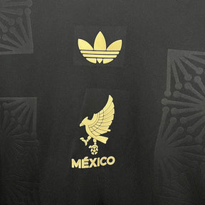 Camisa México Gold-Black Manga Longa 25/26 - (Torcedor) Masculina
