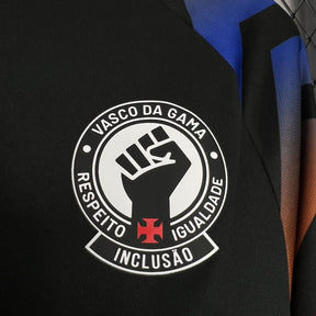 Camisa Vasco Da Gama Warm-up Black 24/25 - Kappa (Torcedor) Masculina