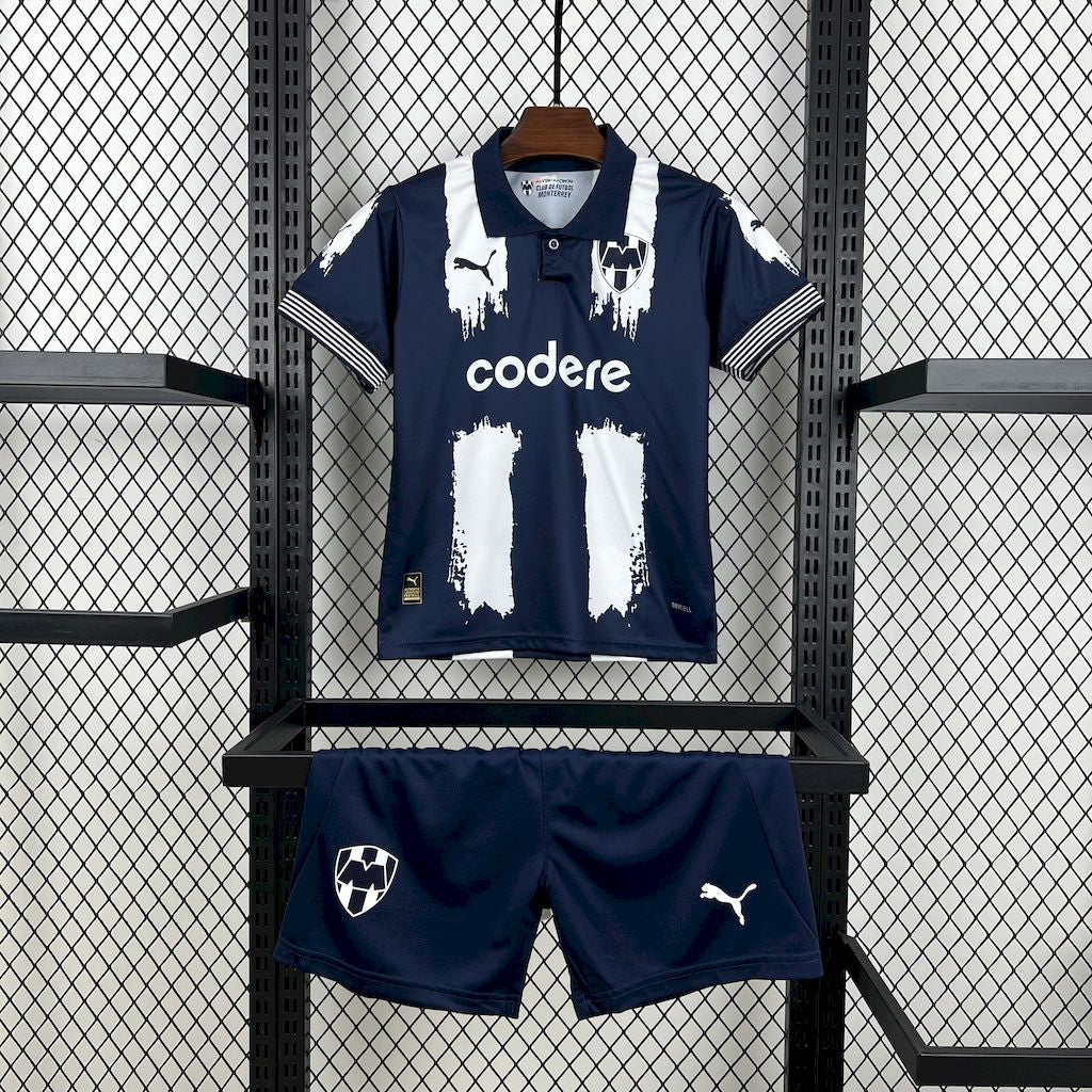 Kit Infantil Monterrey 2025 Home Copa do Mundo de Clubes
