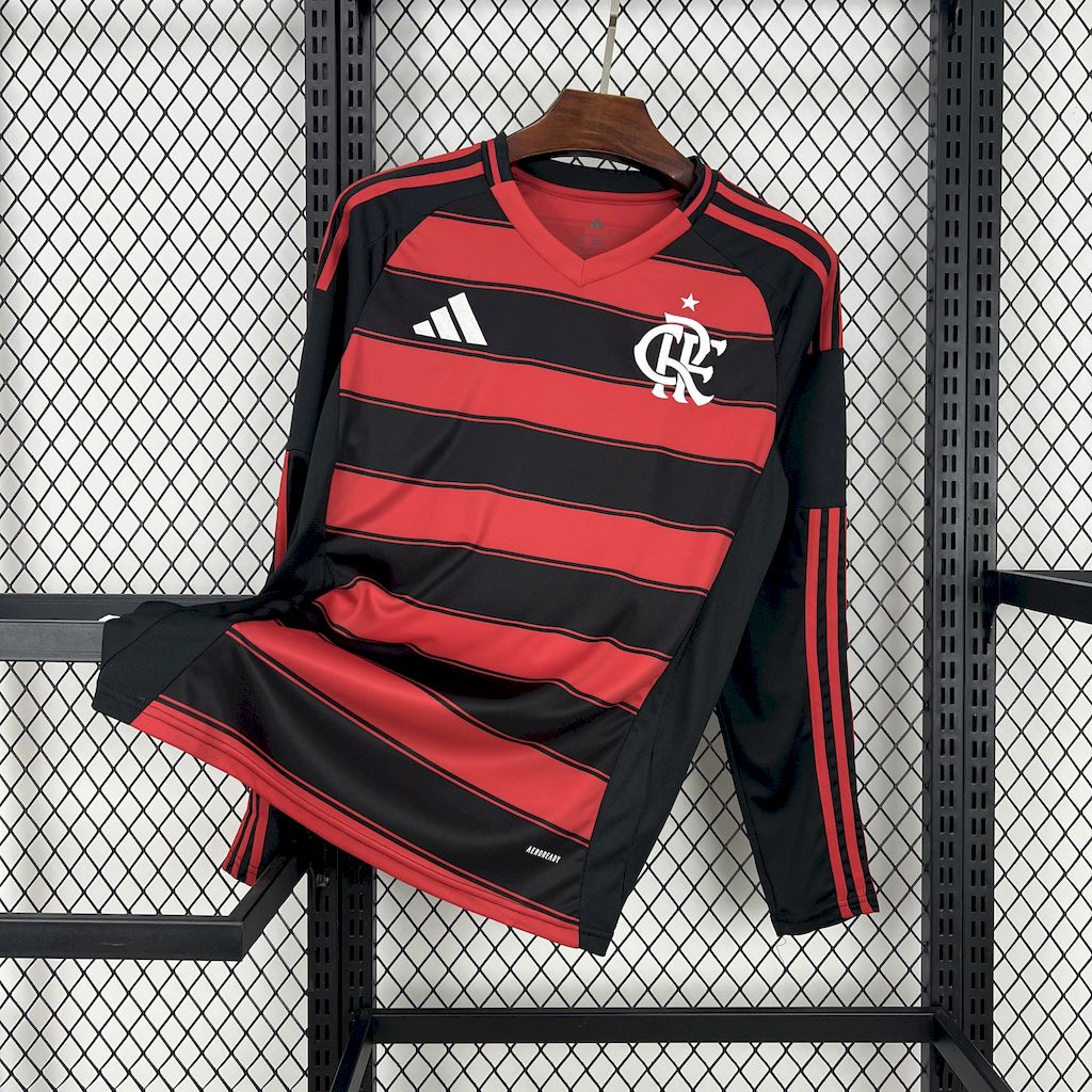 Camisa Flamengo 2025 Home - (Torcedor) Manga Longa
