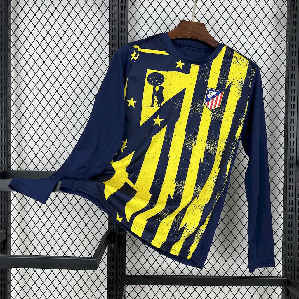 Camisa Atlético de Madrid 25/26 Pré-Jogo Away - (Torcedor) Manga Longa