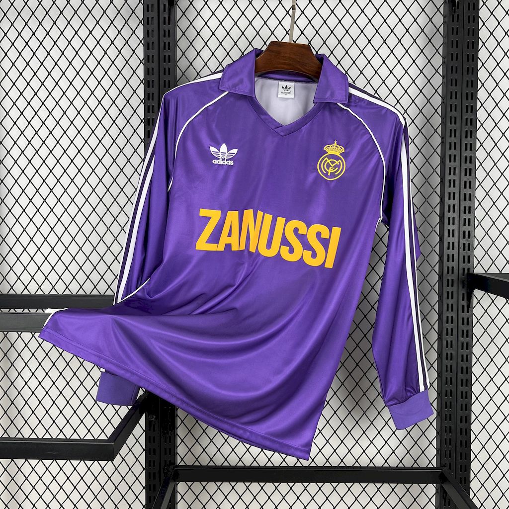 Camisa Real Madrid Third 84/85 - Versão (Retrô) Manga Comprida