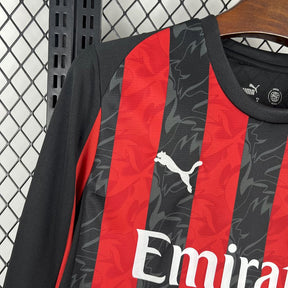 Camisa Milan Home Manga Longa 25/26 - (Torcedor) Masculina