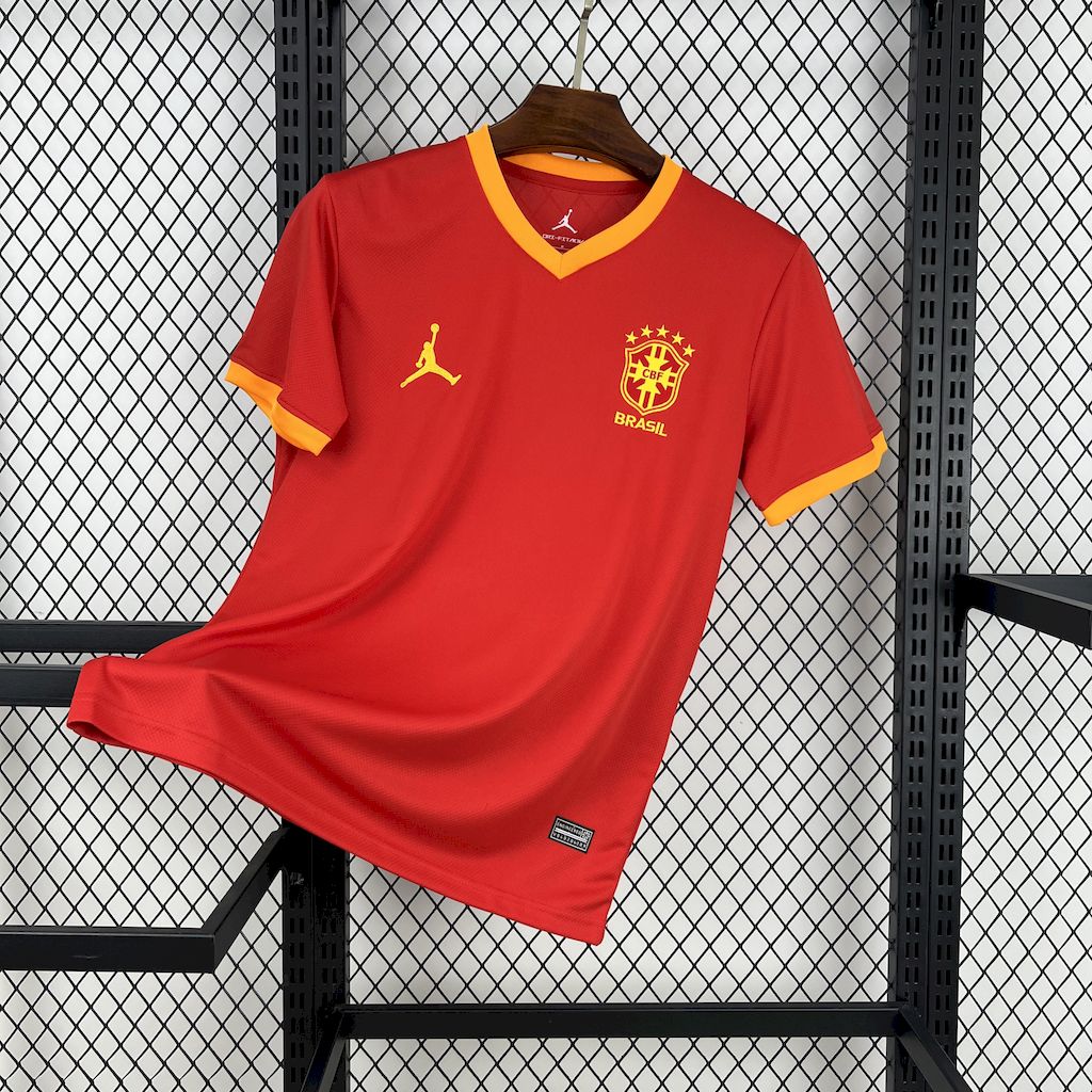 Camisa Brasil Jordan Edição-Especial - Vermelha 25/26 - (Torcedor) Masculina