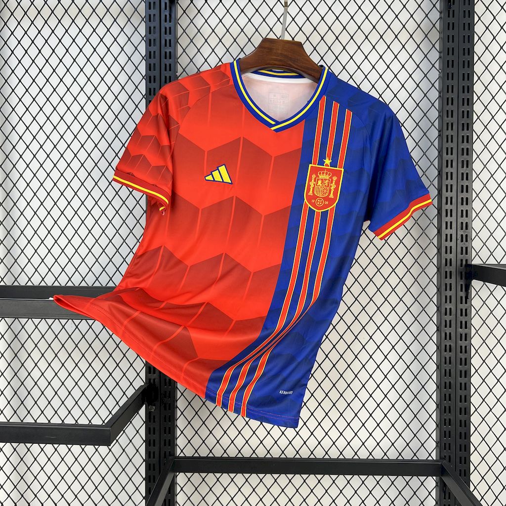 Camisa Espanha Home - Euro Fem 25/26 - (Torcedor) Masculina