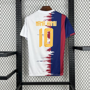 Camisa Barcelona x Santos 25/26 (Neymar) - (Torcedor)