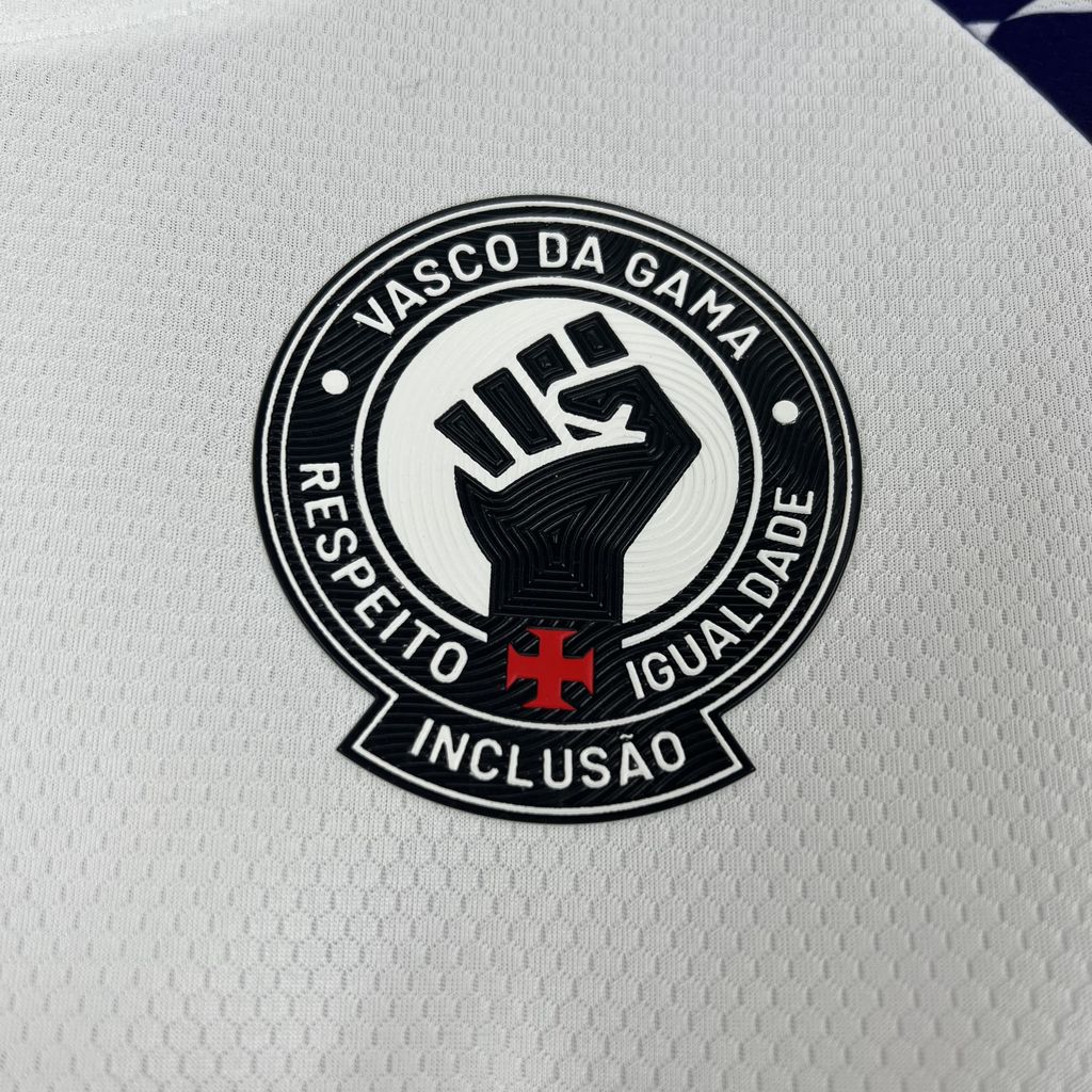 Camisa Vasco Da Gama Branca 24/25 - Kappa (Torcedor) Masculina