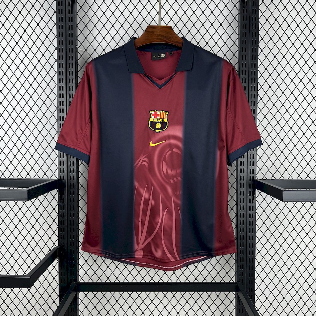Camisa Barcelona Home Skeleton  00/01 - Versão (Retrô)