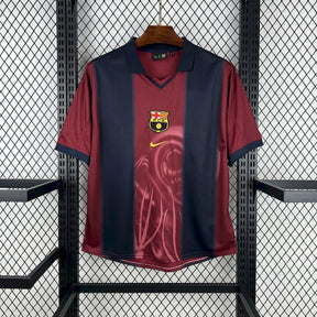 Camisa Barcelona Home Skeleton  00/01 - Versão (Retrô)