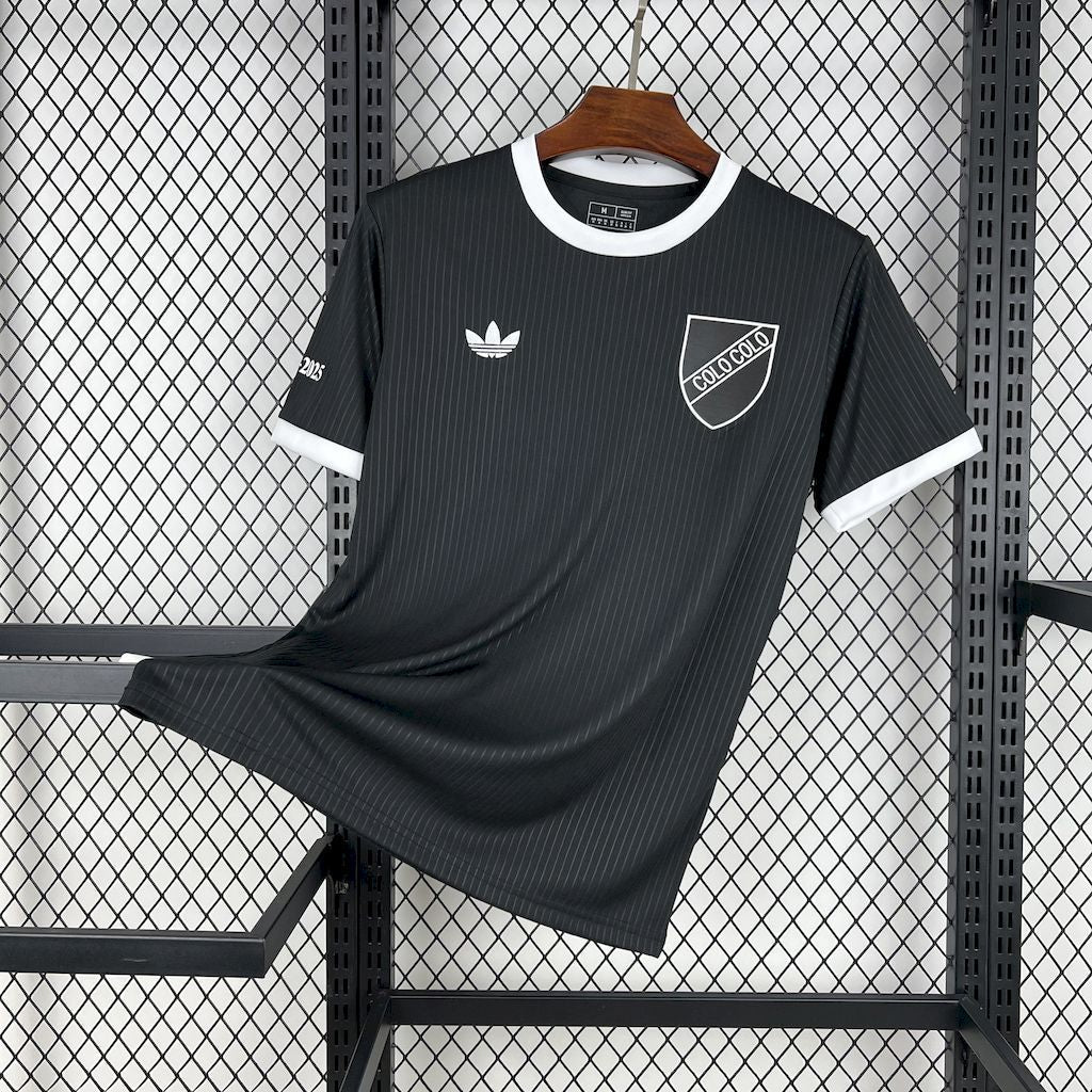 Camisa Colo-Colo Casual (Retrô) Black 25/26 - (Torcedor) Masculina