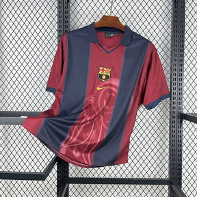 Camisa Barcelona Home Skeleton  00/01 - Versão (Retrô)