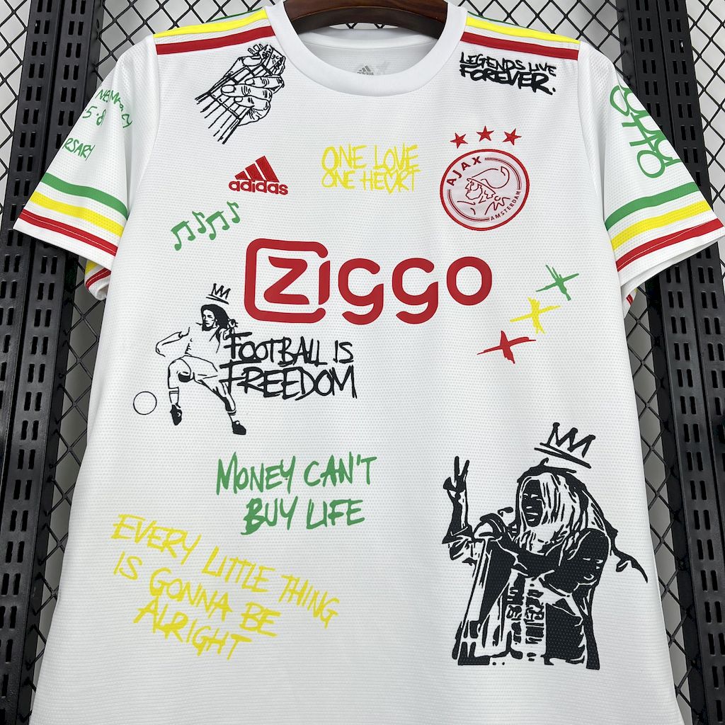 Camisa Ajax Amsterdanlm Bob Marley 40th 25/26 - Versão (Torcedor) Masculina