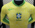 Camisa Brasil 2024 Home - (Jogador) Manga Longa