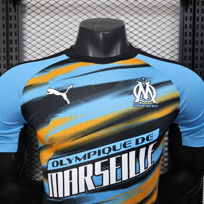 Camisa Olympique de Marseille 25/26 Edição Faster OM Orange - (Jogador)