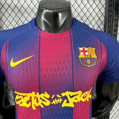 Camisa Barcelona 25/26 Home (Cactus Jack) - (Jogador)